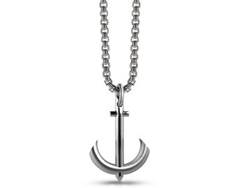 Anchor pendant in stainless steel