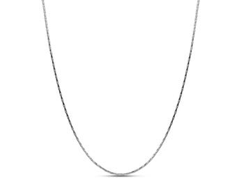 Minimalist thin 1mm Square Stainless Steel Chain Necklace