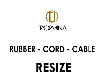 Resize Service for Rubber, textile cord & stainless steel cable jewelry - Fees and Returns Procedures