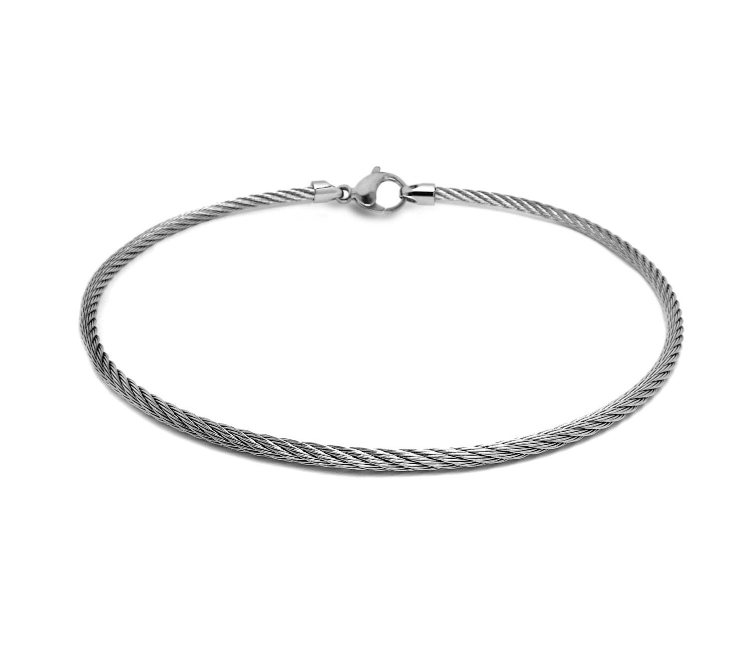 3 mm Stainless Steel Cable Wire Necklace