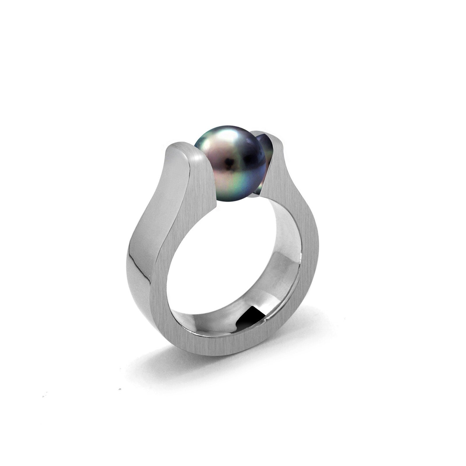 Sami Fine Jewelry Black Pearl Swirl Ring 230555 - Sami Fine Jewelry