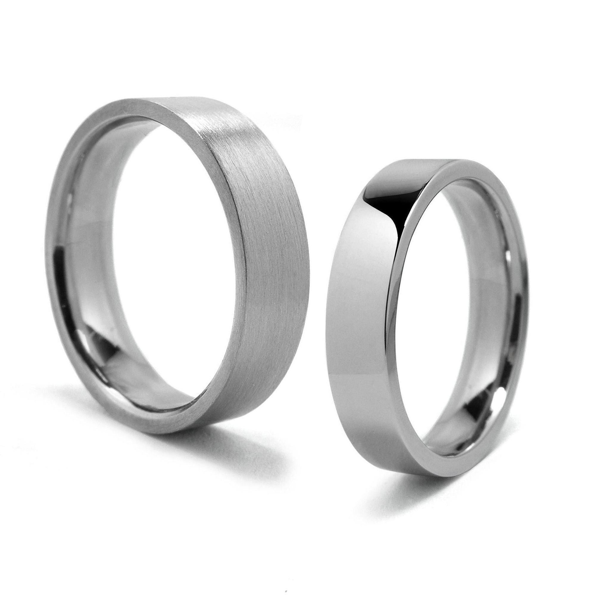 Stainless steel band rings deals