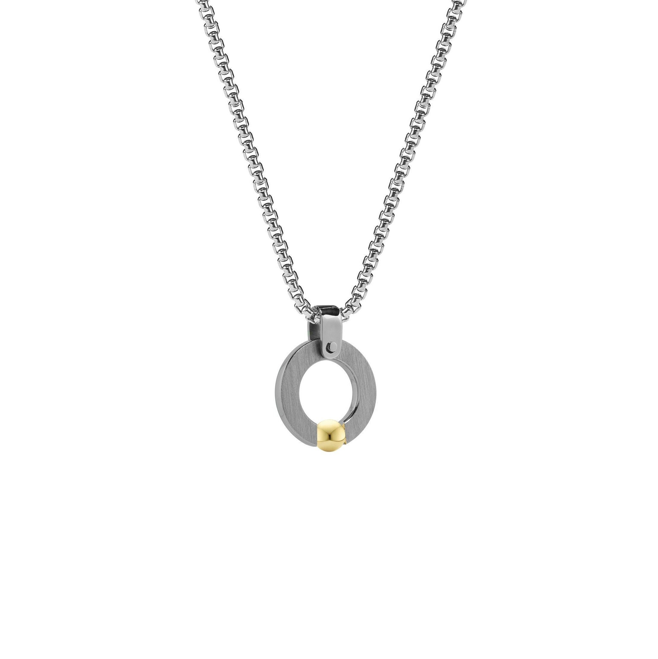 Flat round cheap pendant necklace