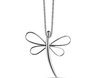 FILO dragonfly wire pendant in stainless steel