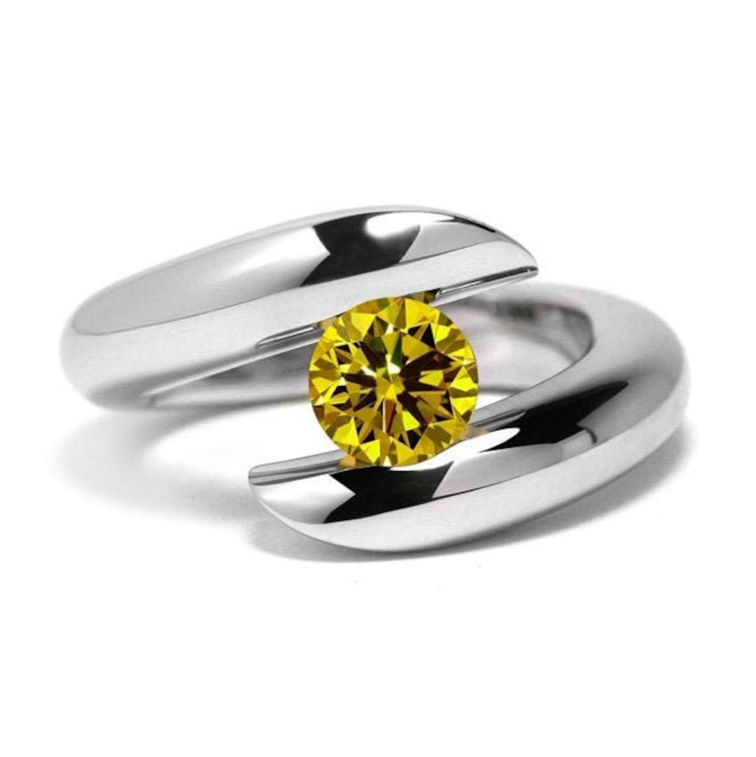 Anello Eternity Classico In Oro Giallo Da 9 Ct Con Zaffiro - Foto 3