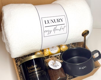 Set de regalo para él, Set de regalo Hygge, Set de regalo Coffe Lover para él, Caja de regalo de agradecimiento para hombres, Set de regalo acogedor y cálido, Caja de regalo premium
