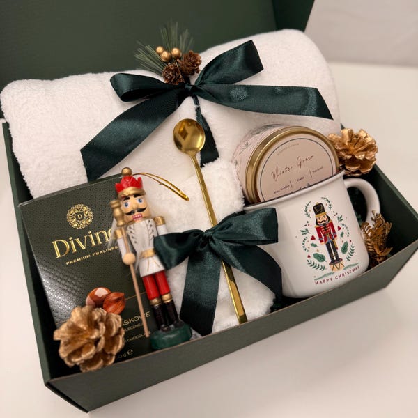 Hygge-Gemütlichkeits-Geschenkset, Geschenk für Sie, Gemütliche Weihnachtsgeschenkbox, Wintergeschenkset, Entspannungs-Geschenkbox, Weihnachtsgeschenke, Geschenk für Teeliebhaber