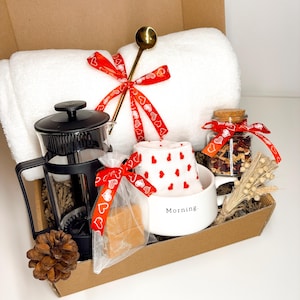 Valentine's Day Gift for Her, Sending Love Care Package for Women, Anniversary Gift for Her, Self Care Basket for Her, Cozy Winter Gift