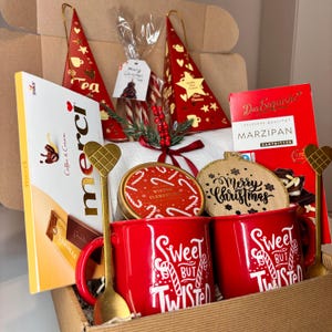 Geschenkbox für Paare zu Weihnachten, Geschenkset für die ganze Familie, Geschenkset „Send Hugs In A Box“, Weihnachtsgeschenk für Eltern, Geschenkset für Paare