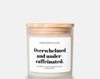 Funny Candle Vegan Frosted Glass (Hand Poured 11 oz)