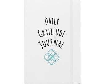 Cuaderno de tapa dura con diario de gratitud