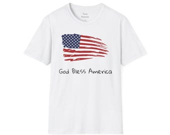 Patriotisk t-shirt, USA-flaggtröja, amerikansk pride-tröja, självständighetsdagen-kläder, rödvita blå kläder, minnesdagströja