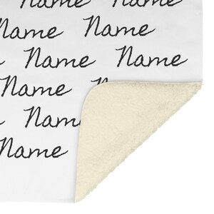 Name Personalized Custom Fleece Sherpa Blanket