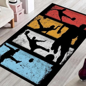 Basketball Rug, Basketball Fan Rug, Sports Rug, Colorful Rug, Boys Room Rug, Girls Room Rug, Gift For Birthday, Modern Rug, Popular Rug