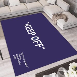 Keep Off, Keep Off Rug, Keep, Off Blue, Blue Rug, Colorful Rug, Boys Room Rug, Girls Room Rug, Gift For Birthday, Modern Rug, Popular Rug