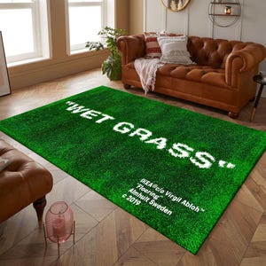Wet Grass, Wet Grass Rug, Colorful Rug, Boys Room Rug, Girls Room Rug, Gift For Birthday, Modern Rug, Popular Rug, Cool Rug,Home Decor