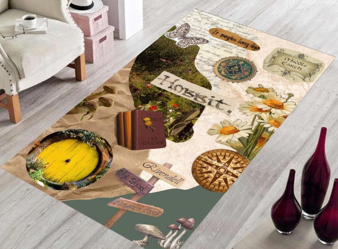 Middle Earth Rug, Middle Earth, Hobbit Rug, Hobbit Items Rug, Movie Rug ...