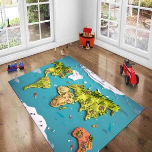 Map Rug, World Map Rug, Maps Rug, Country Rug, Flag Rug, Country Flag, Colorful Rug, Boys Room Rug,Girls Room Rug,Gift For Birthday,Cool Rug