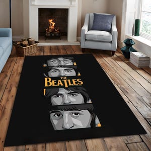 The Beatles, The Beatles Rug, Beatles Fun Rug, Colorful Rug, Boys Room Rug, Girls Room Rug, Gift For Birthday, Modern Rug, Popular Rug