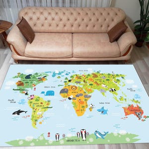 Tapis carte, tapis carte du monde, tapis de cartes, tapis de pays, tapis drapeau, drapeau du pays, tapis coloré, tapis de chambre de garçons, tapis de chambre de filles, cadeau pour anniversaire, tapis cool