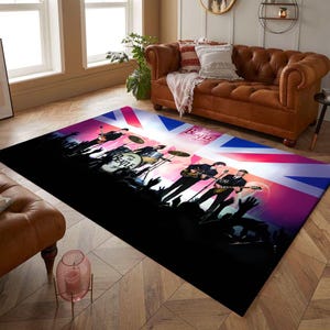 The Beatles, The Beatles Rug, Beatles Fun Rug, Colorful Rug, Boys Room Rug, Girls Room Rug, Gift For Birthday, Modern Rug, Popular Rug