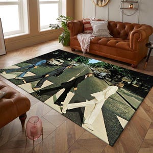 The Beatles, The Beatles Rug, Beatles Fun Rug, Colorful Rug, Boys Room Rug, Girls Room Rug, Gift For Birthday, Modern Rug, Popular Rug