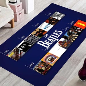 The Beatles, The Beatles Rug, Beatles Fun Rug, Colorful Rug, Boys Room Rug, Girls Room Rug, Gift For Birthday, Modern Rug, Popular Rug