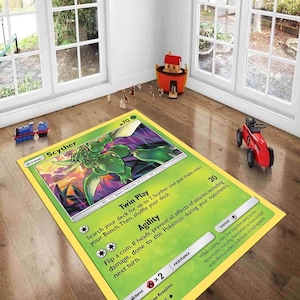 Scythter Teppich, Scythter Kartenteppich, Spielkartenteppich, Retro Video Teppich, Cartoon Charaktere Teppich, Cartoon Video Teppich, Geschenk für Geburtstag, Cooler Teppich