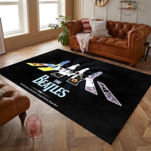 The Beatles, The Beatles Rug, Beatles Fun Rug, Colorful Rug, Boys Room Rug, Girls Room Rug, Gift For Birthday, Modern Rug, Popular Rug
