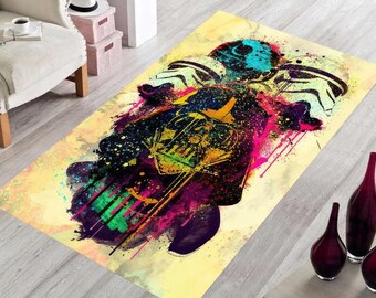 Star Wars Graffiti Rug: Colorful Movie Rug, Boys Room Decor