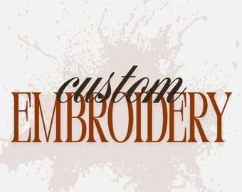 Custom Embroidery Digitizing Service, Logo and Image