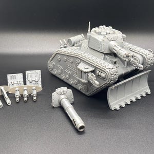 3D Printed Proxy Lemon Rust Tank DIY Kit | FDM Wargaming Vehicle | Compatible with 28mm Sci-Fi Miniatures | Tabletop Terrain Model Russ