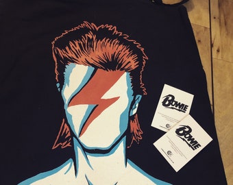 David Bowie Tote bag – Licensed Charity Gift for Music Fans | Cabaret vs Cancer