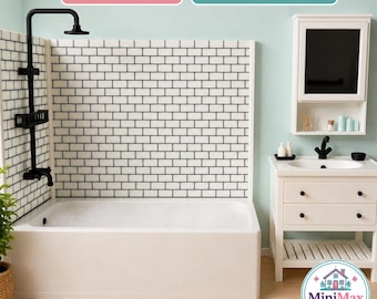 1/6 Scale Modern Bathtub for 12" Fashion Dolls