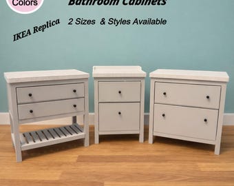 IKEA Replica Bathroom Cabinets, 1/6 Scale,  Personalized Colors