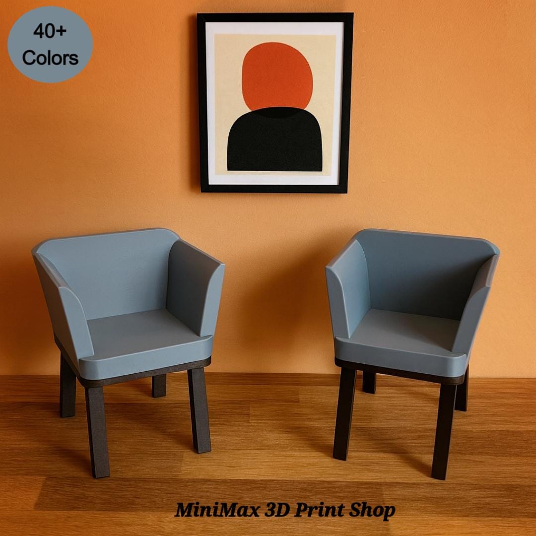 Modern Chair, 1/6 Scale, Personalized - Etsy