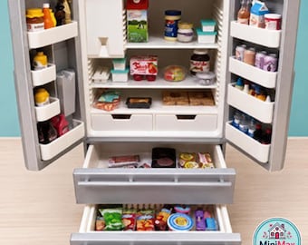 1/6 Scale Custom French Door Refrigerator with Optional Ice Maker