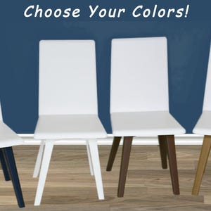 Customize!   Dining Chairs-Set of 2 for  11 1/2&quot; Fashion Dolls 1:6