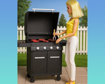 Barbecue Grill, 1/6 Scale, 3D Printed