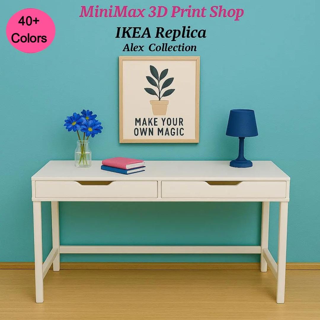 IKEA Replica Desk-2 Sizes Available, – 1/6 Scale, Personalized - Etsy