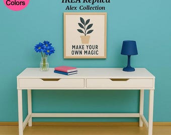 IKEA Replica Desk-2 Sizes Available, – 1/6 Scale, Personalized