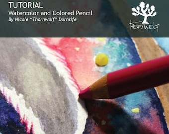 Watercolor and Colored Pencil Tutorial PDF Download