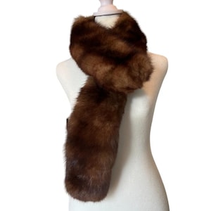 Sable Fur Stole - 40 inches perfect condition  (1950s - 1960s)
