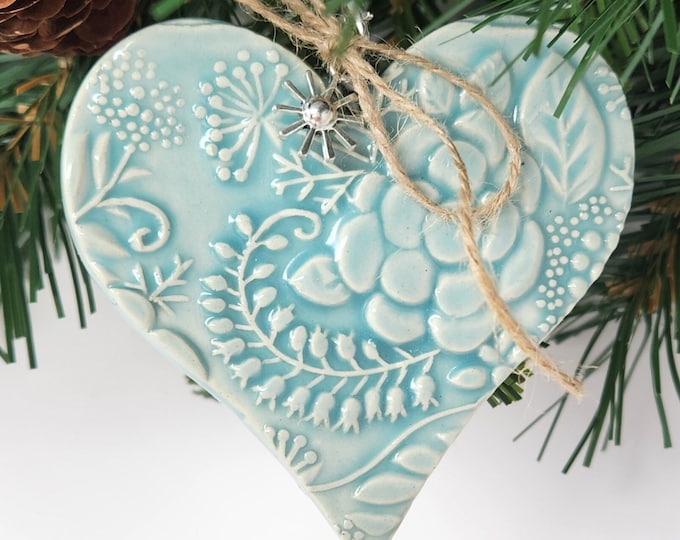 Small Heart Christmas Ornament