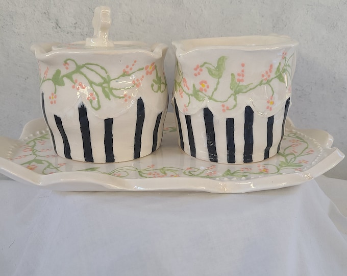 Ceramic Cream and Sugar
