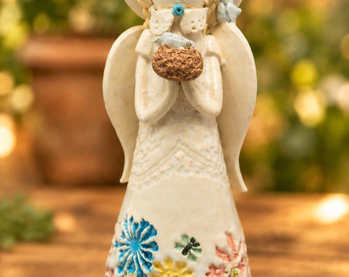 Handmade White Garden Angel