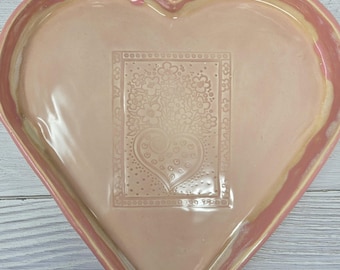Large Ceramic Heart Trinket/Baking Dish