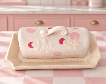 Ceramic Covered Butter Dish