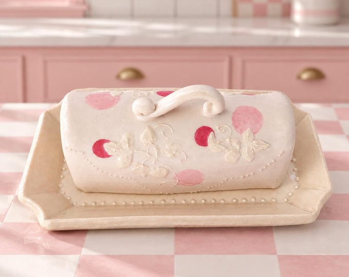 Ceramic Covered Butter Dish