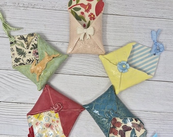 Handmade Ceramic Hanging Envelopes